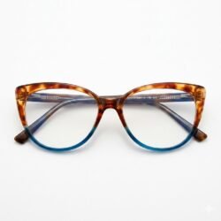 Montura Acetato Teardrop Animal Print
